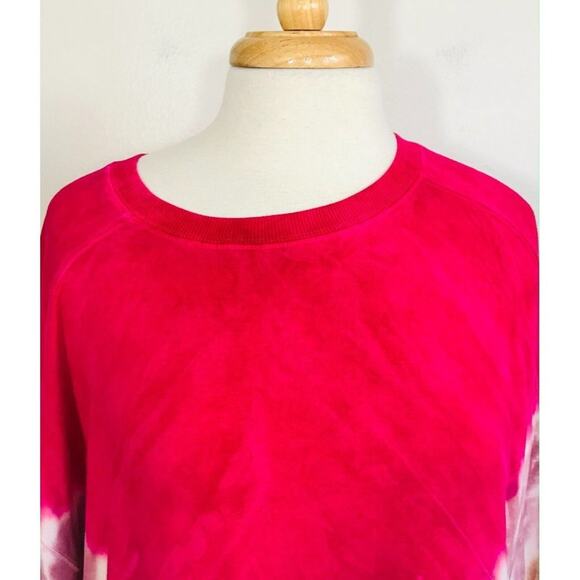 Rachel Zoe Sweatshirt Oversized Tie Dye Long Sleeve Relaxed Fit Stretch, L - Picture 8 of 11